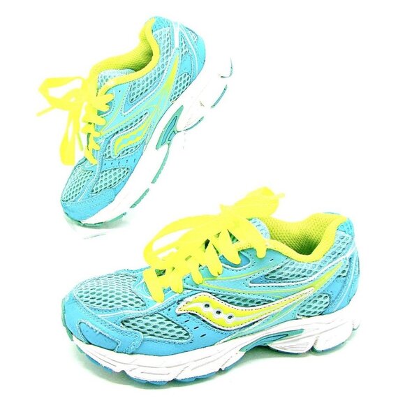 Saucony Little Kids Girls Cohesion 8 LTT Neon Bright Colors Size 11M - Picture 1 of 12